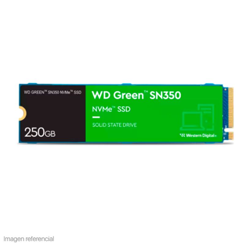 WESTER DIGITAL - DISCO SOLIDO SSD M2 NVME 250GB WESTER DIGITAL GREEN PARA LAPTOP Y PC