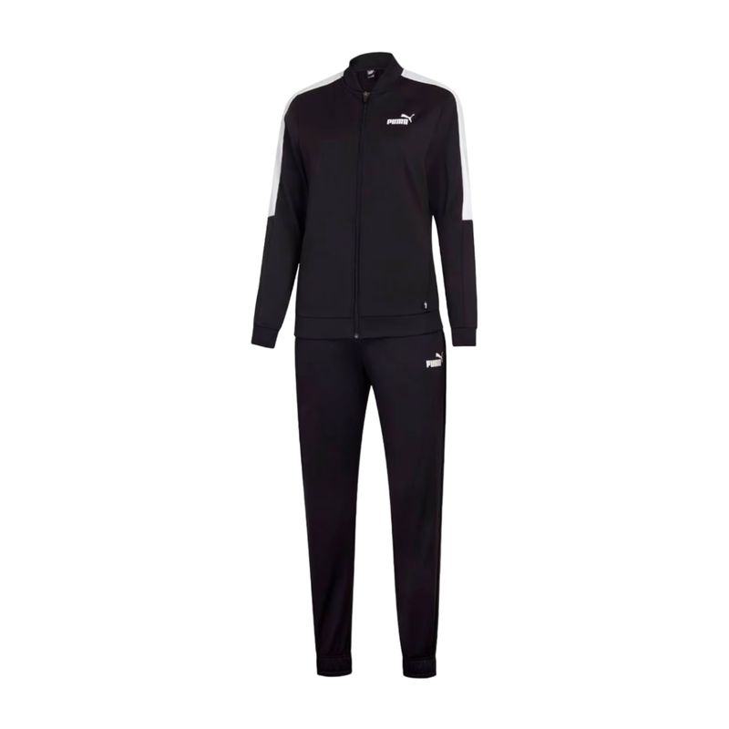 PUMA - Buzo Conjunto Puma Baseball Tricot Suit CL 679627 01 Negro Mujer