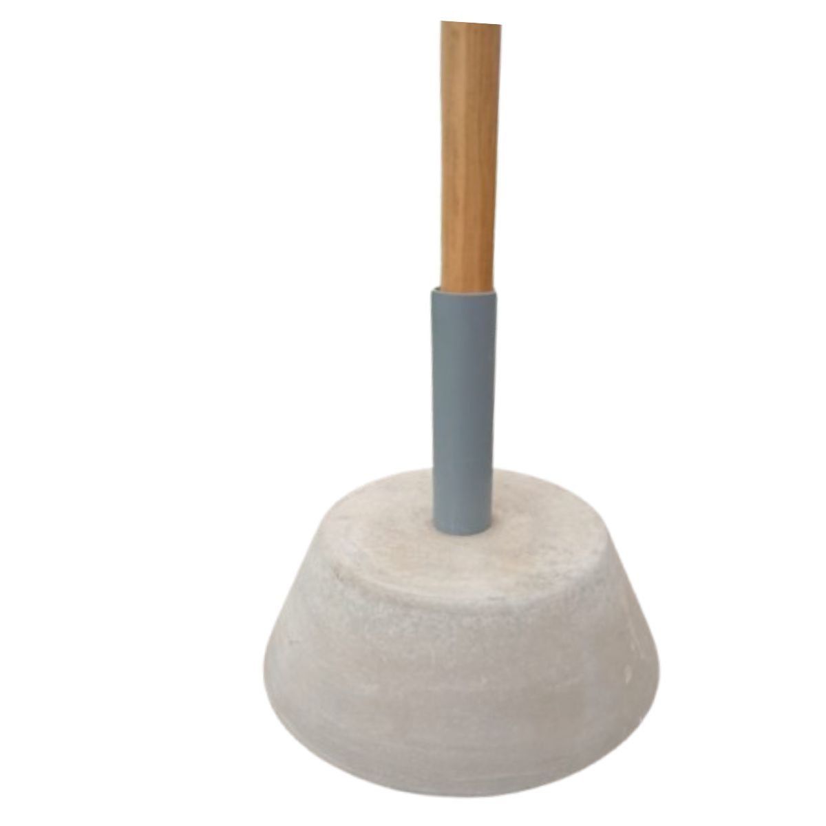 GENERICO - Sombrilla Gigante de madera CON BASE  Quitasol terraza de 3.10 mts