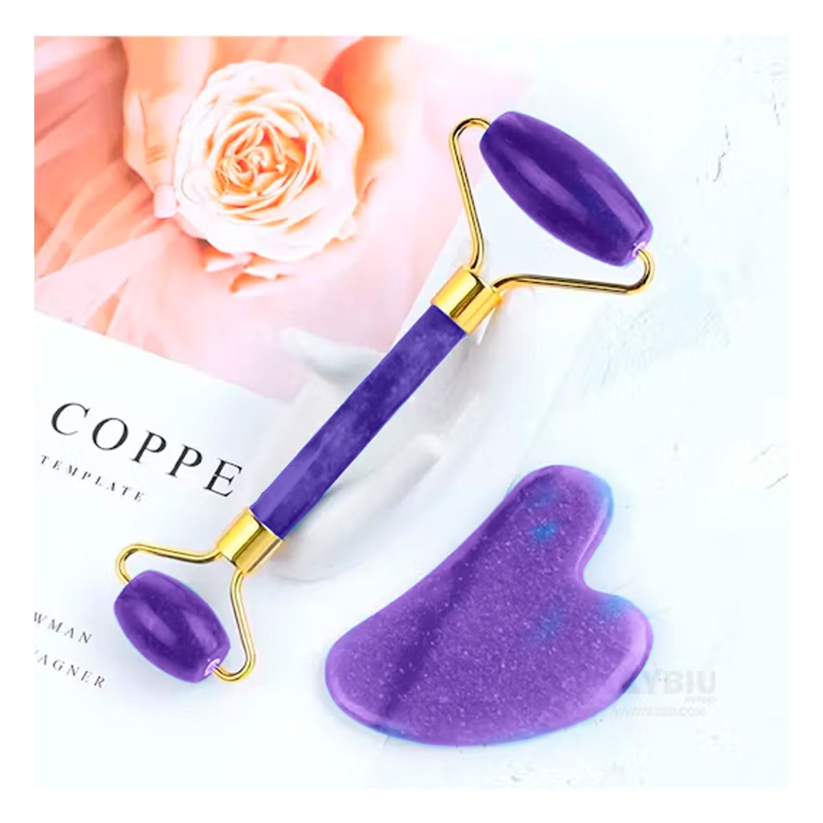 RYBIU IMPORT - Set de Limpieza Facil de Plastico de Color Morado_123