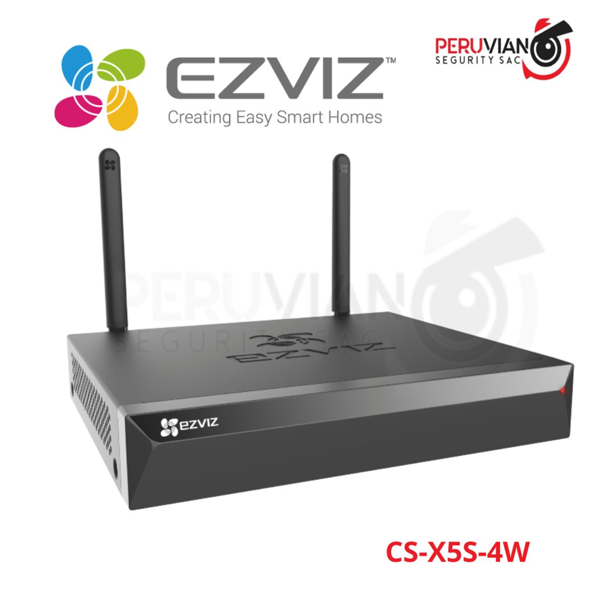EZVIZ - CS-X5S-4W NVR DE 4 CANALES  MARCA EZVIZ