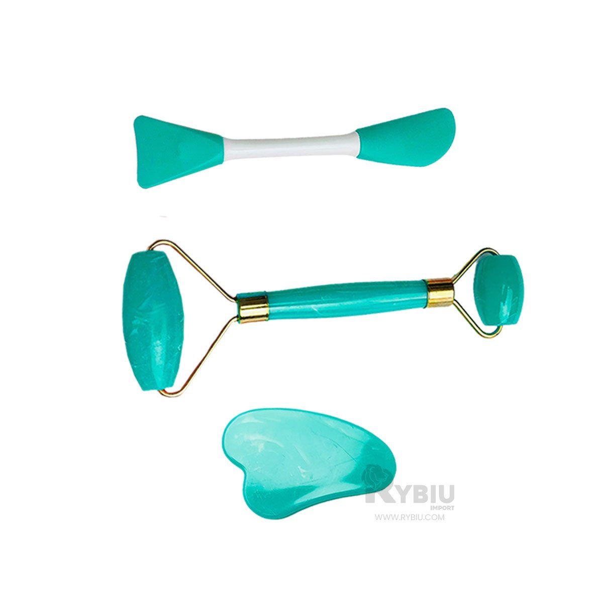 RYBIU IMPORT - Set de Limpieza Facil de Plastico de Color Turquesa_123