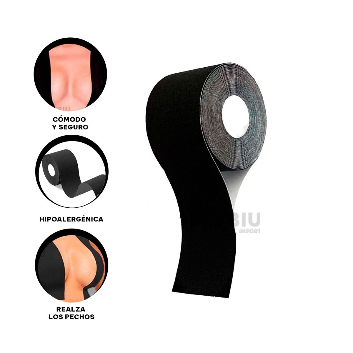 RYBIU IMPORT - Pegatina Elegante de Chica en Tono Negro Y+Ligas de Regalo