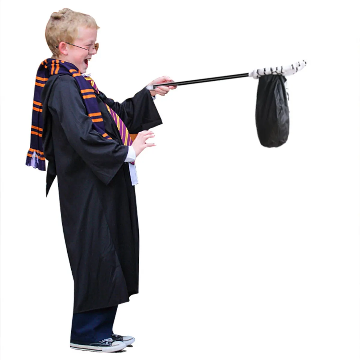 KAST PE - Pack x6 Mano Recolectora Calavera Negro Halloween + Vela