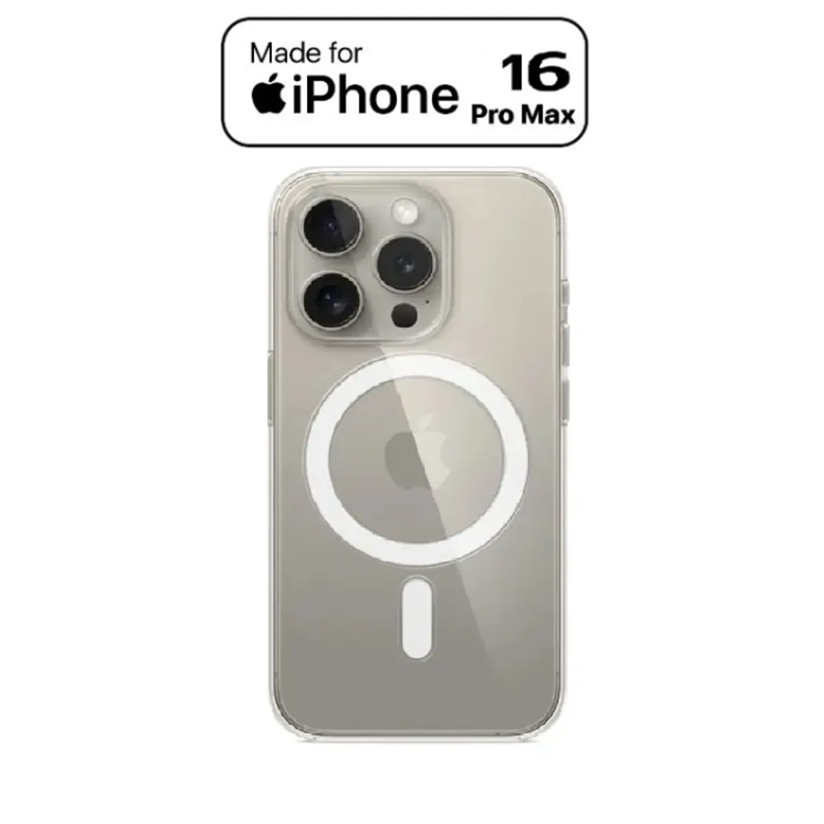 GENERICO - Case Protector Magsafe para Iphone 16 Pro Max - Transparente