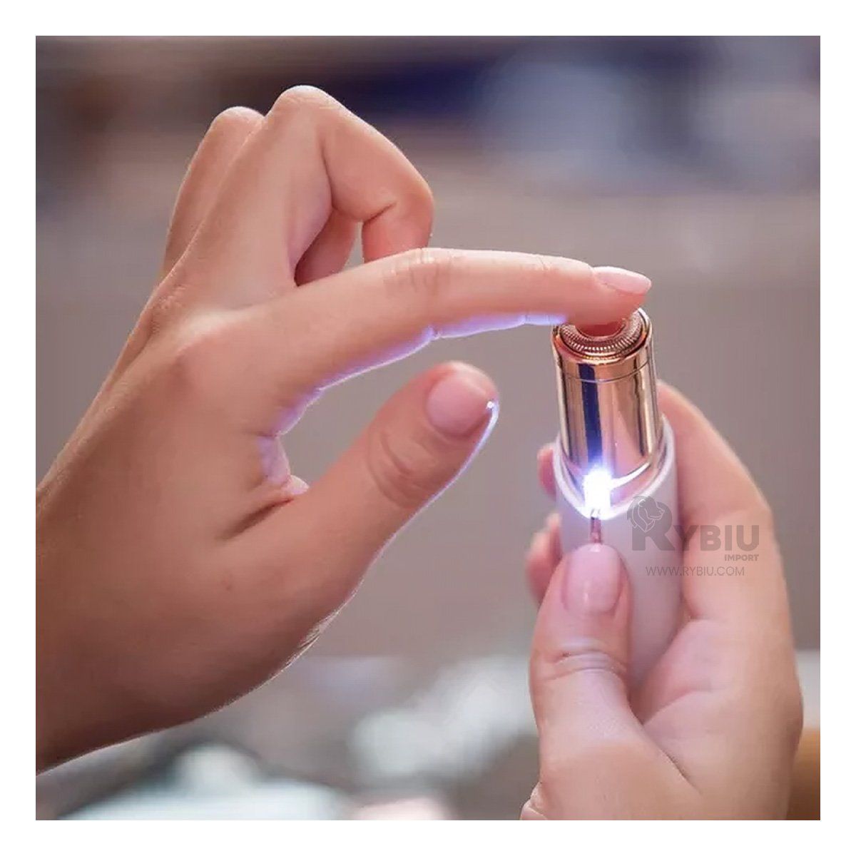 RYBIU IMPORT - Depilador de Alta Precision de Ceja Blanco Y+Regalo Stickers_123