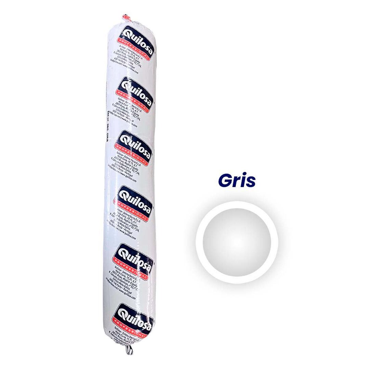 QUILOSA - Adhesivo Sellador para Juntas MS-35 Gris 600ml Salchicha