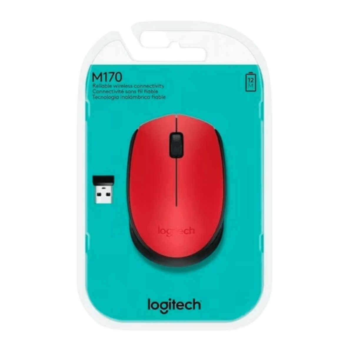 LOGITECH - MOUSE LOGITECH M170 910-004941 WIRELESS RED