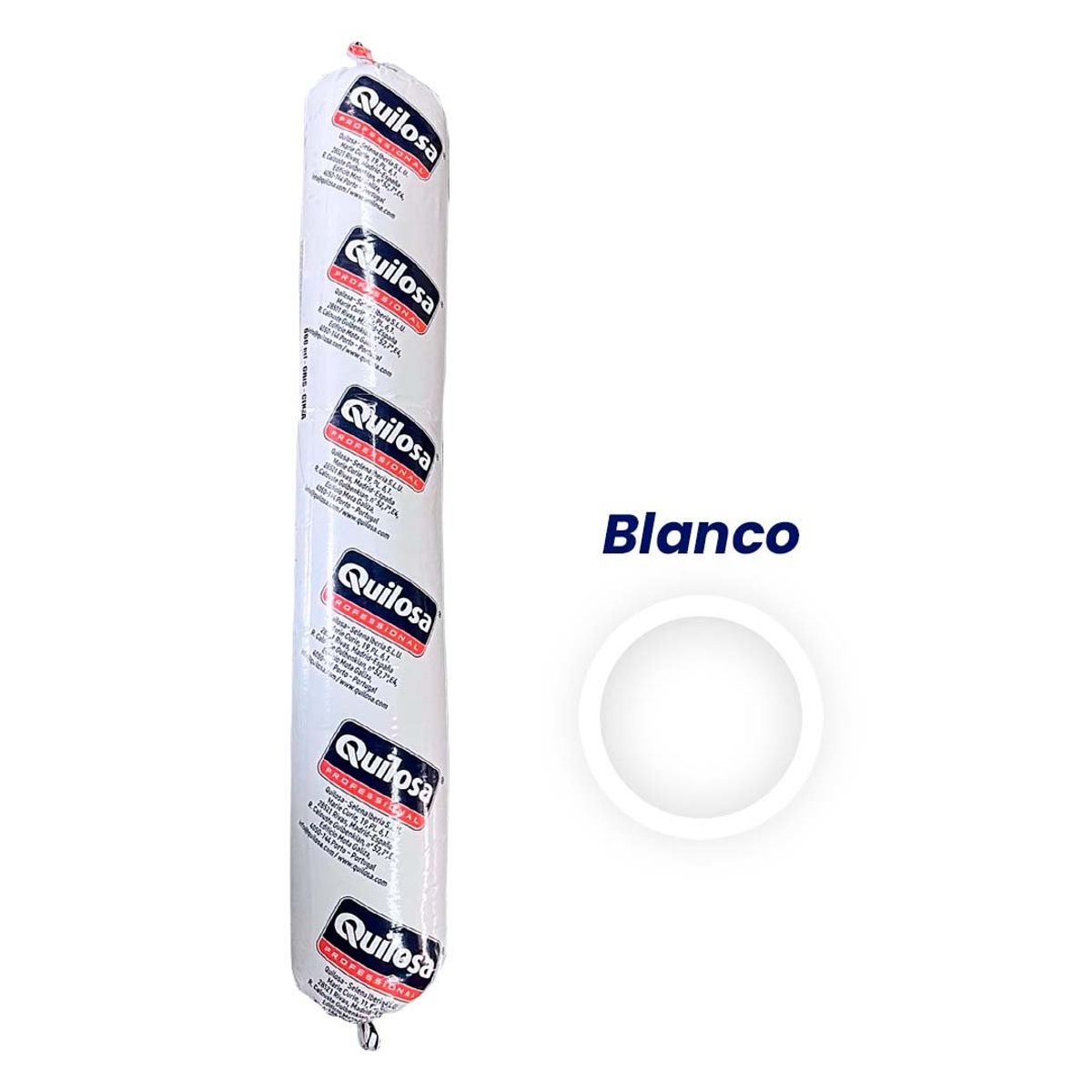 QUILOSA - Adhesivo Sellador para Juntas MS-35 Blanco 600ml Salchicha