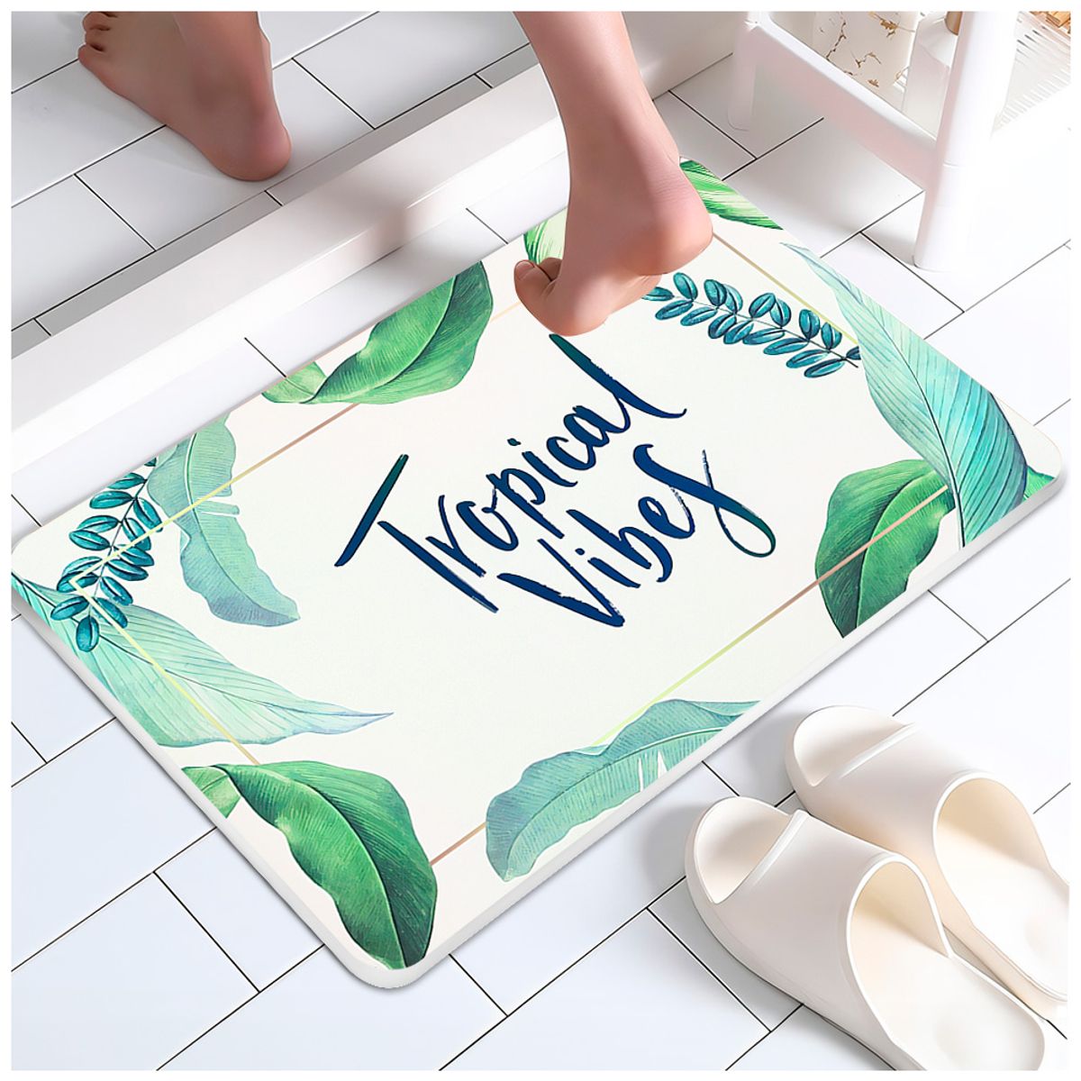 KELLER - Alfombra de Piso Absorbente Secado Rápido Antideslizante RC