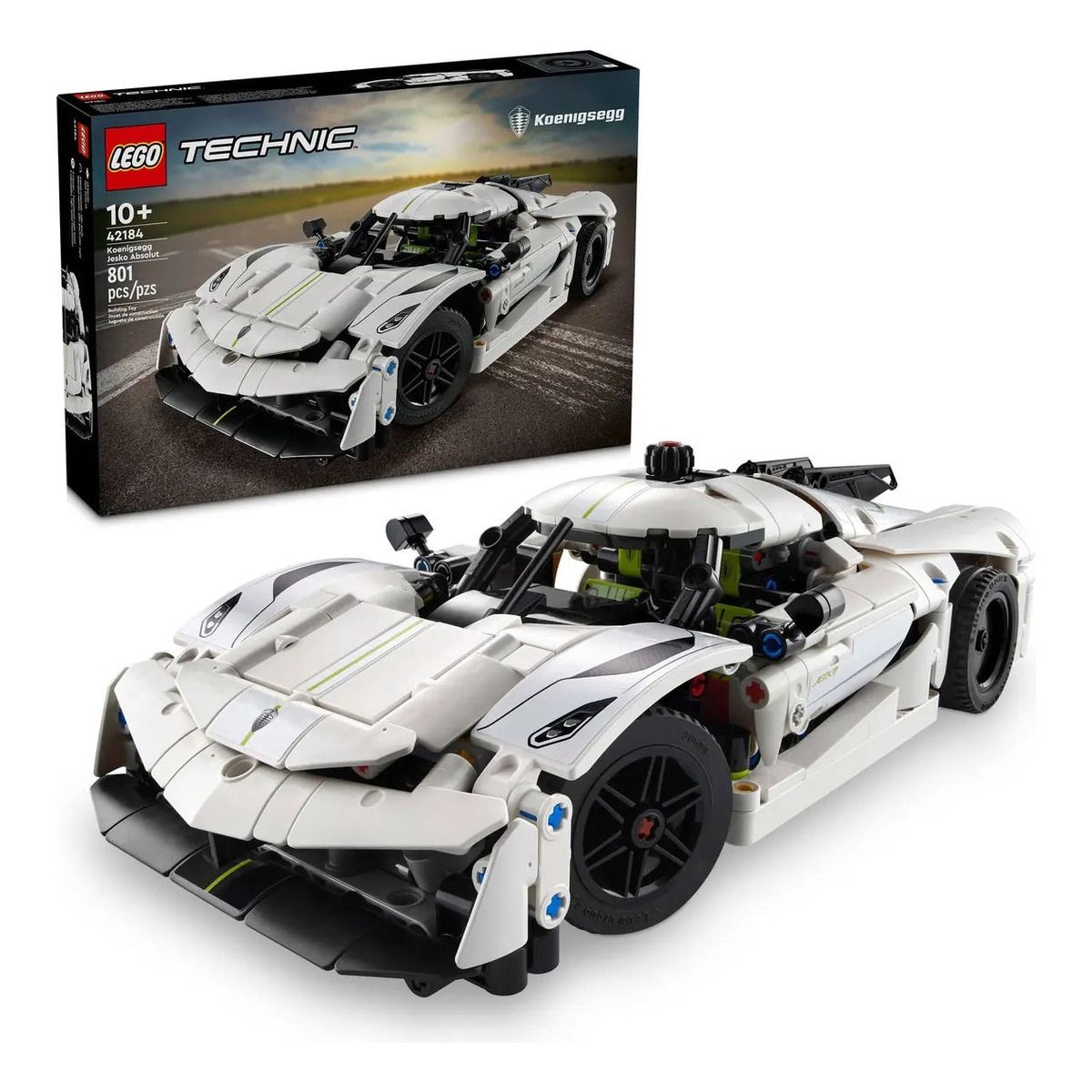 LEGO - Carro LEGO 42184 Hipercoche Koenigsegg Jesko Absolut Blanco