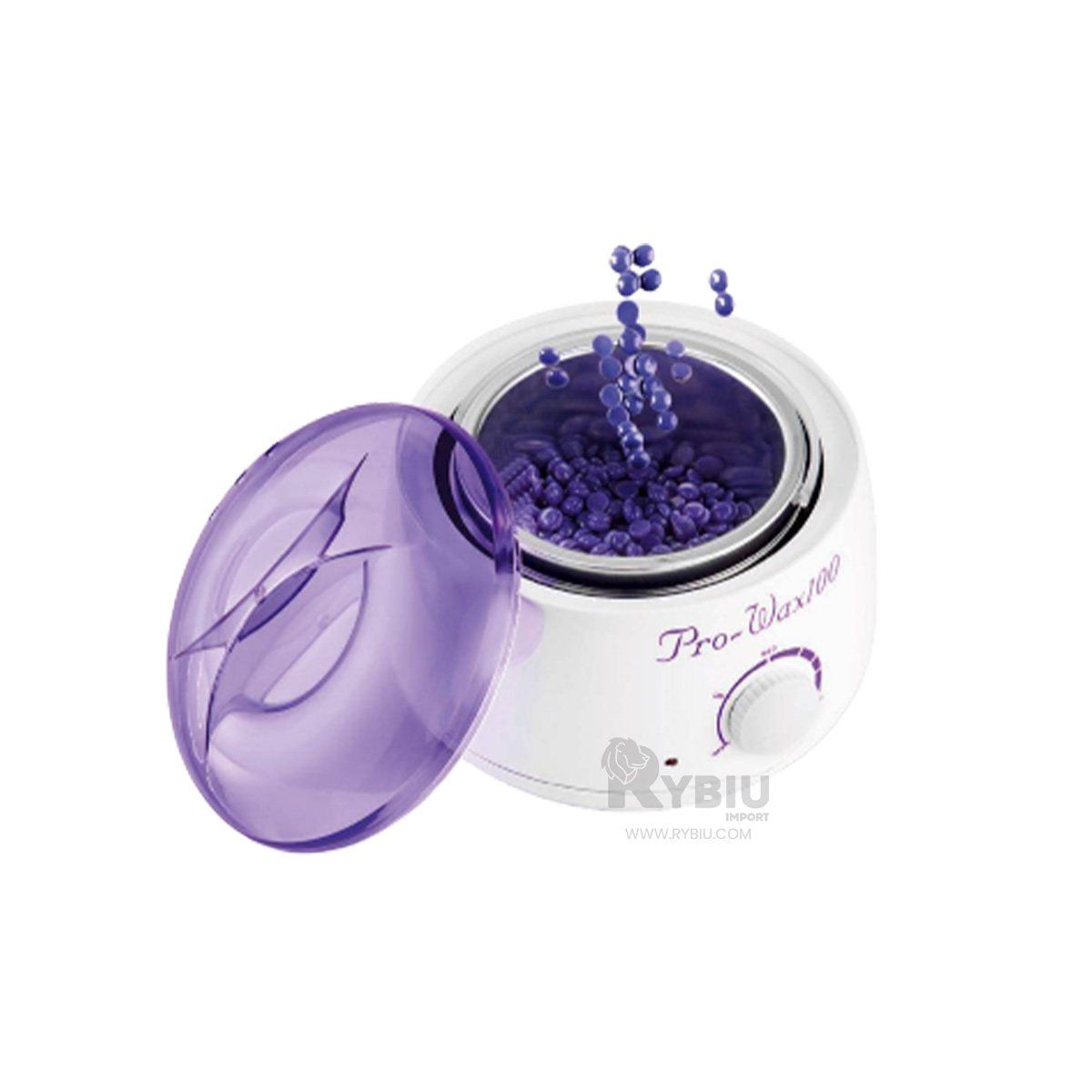 RYBIU IMPORT - Cacerola Moderna de Cera Blanco y Lila Y+Regalo Stickers