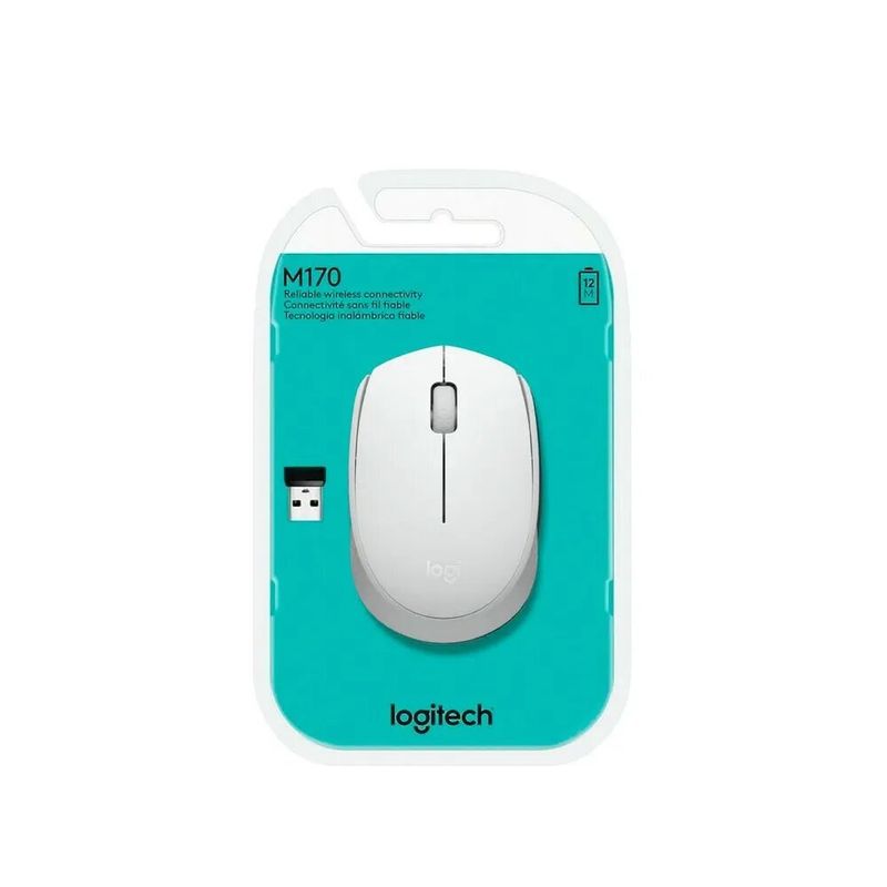 LOGITECH - MOUSE LOGITECH M170 910-006864 WIRELESS WHITE
