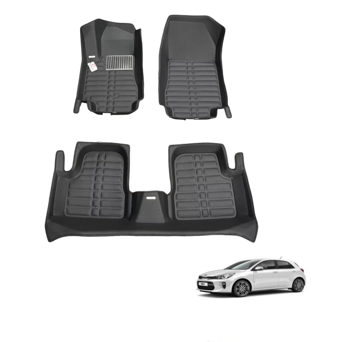 GENERICO - PISO ALFOMBRA KIA RIO 2018-2021 TERMOFORMADAS