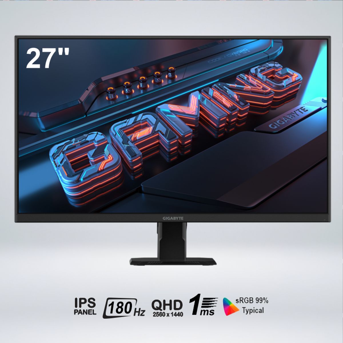 GIGABYTE - MONITOR GAMER GS27FA FULL HD 27 " IPS 180HZ 1MS HDR