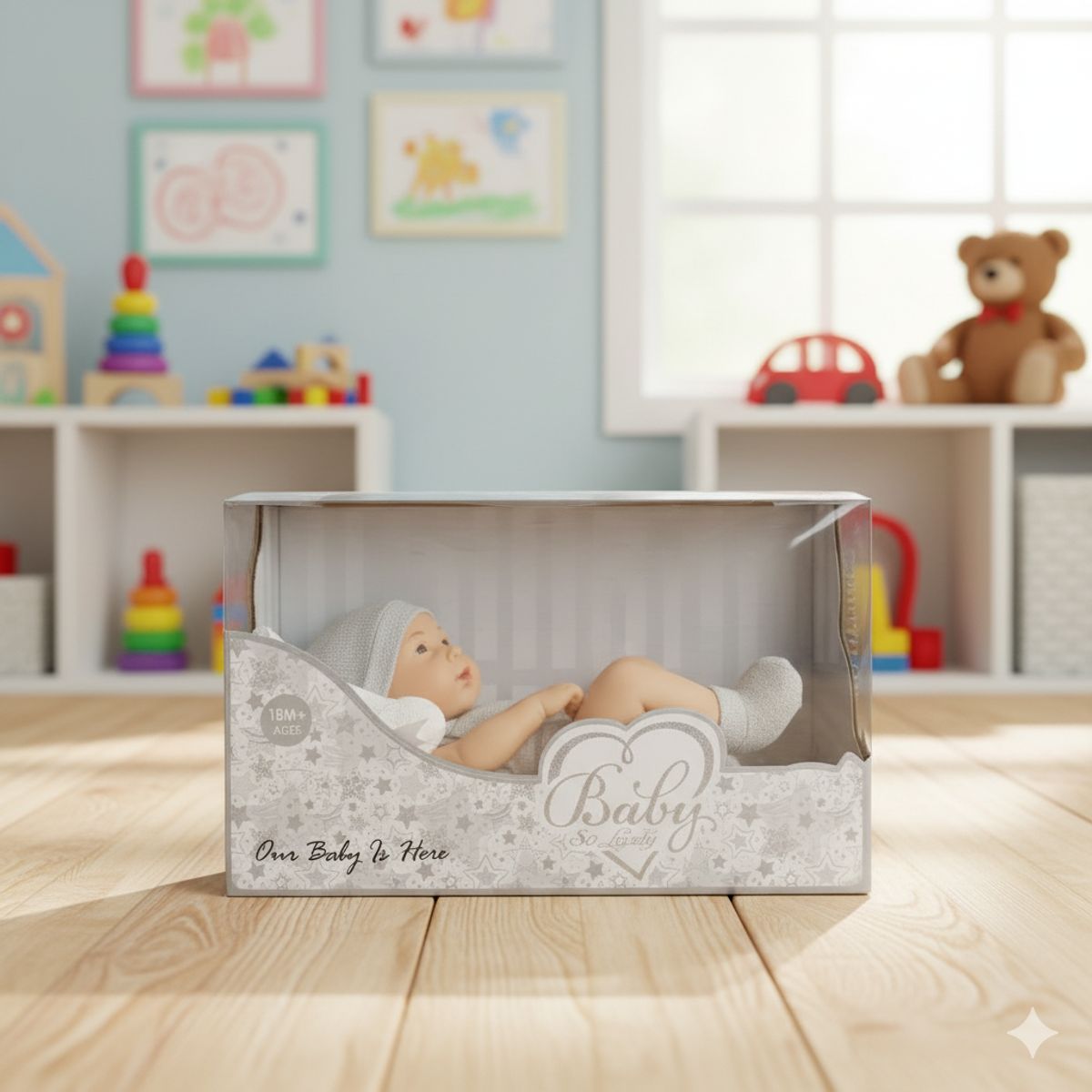 GENERICO - Muñeca Bebé Hechada SoLovey + Set Ropa Verde