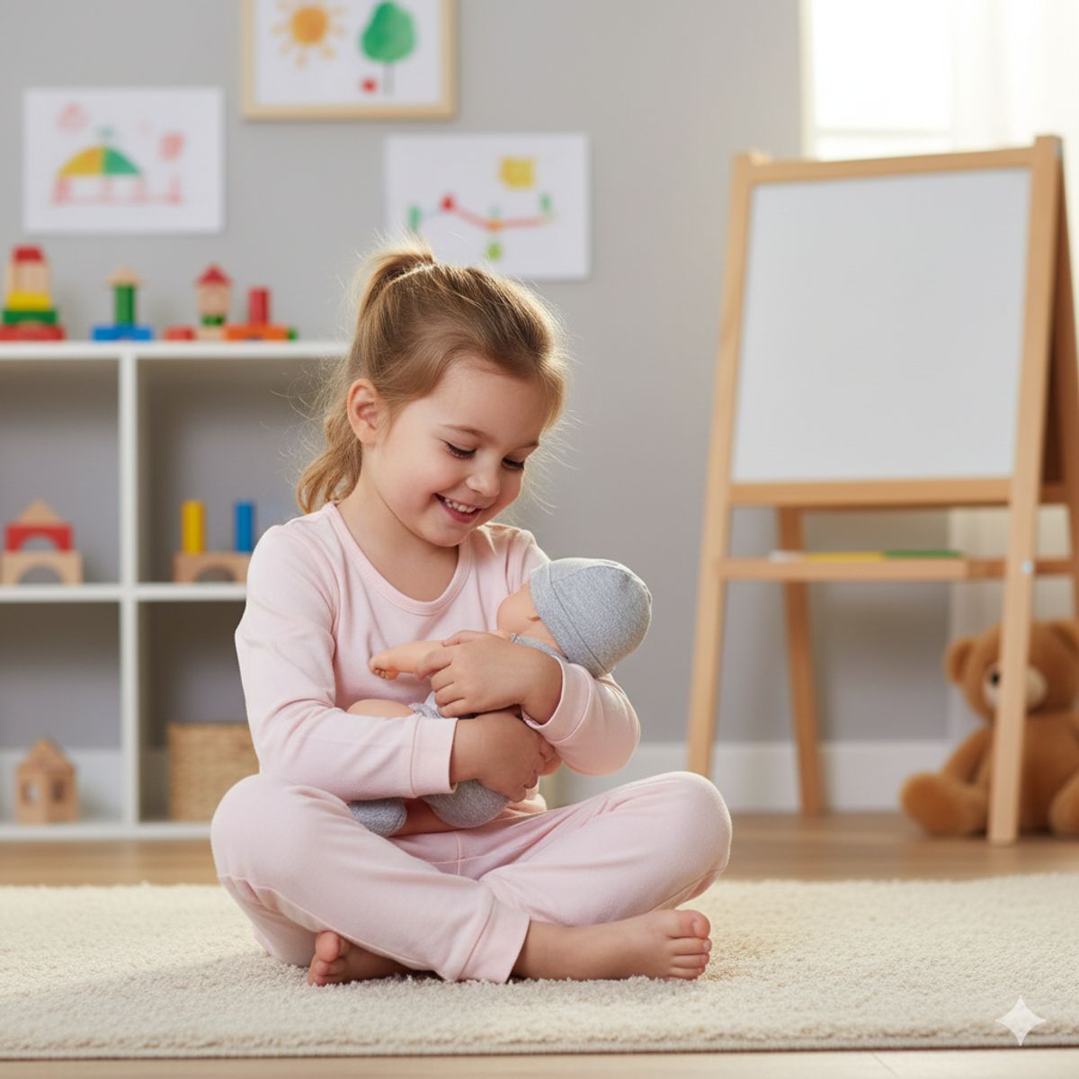 GENERICO - Muñeca Bebé Hechada SoLovey + Set Ropa Verde