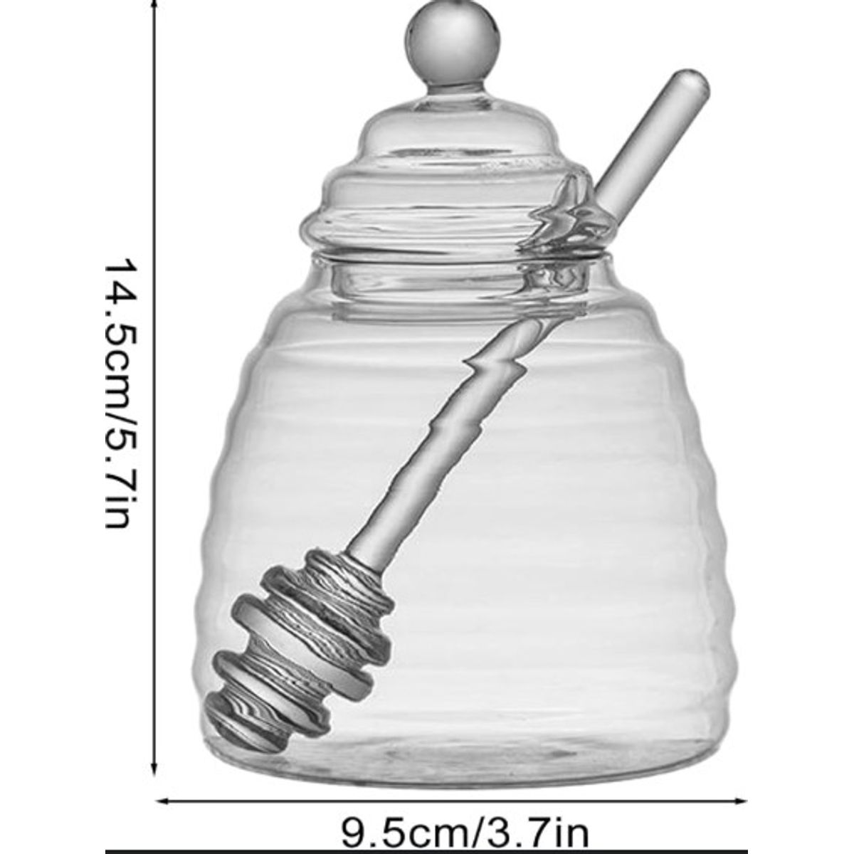 IMPORTADO MC - Frasco de Vidrio para Miel, Mermelada 400 ml