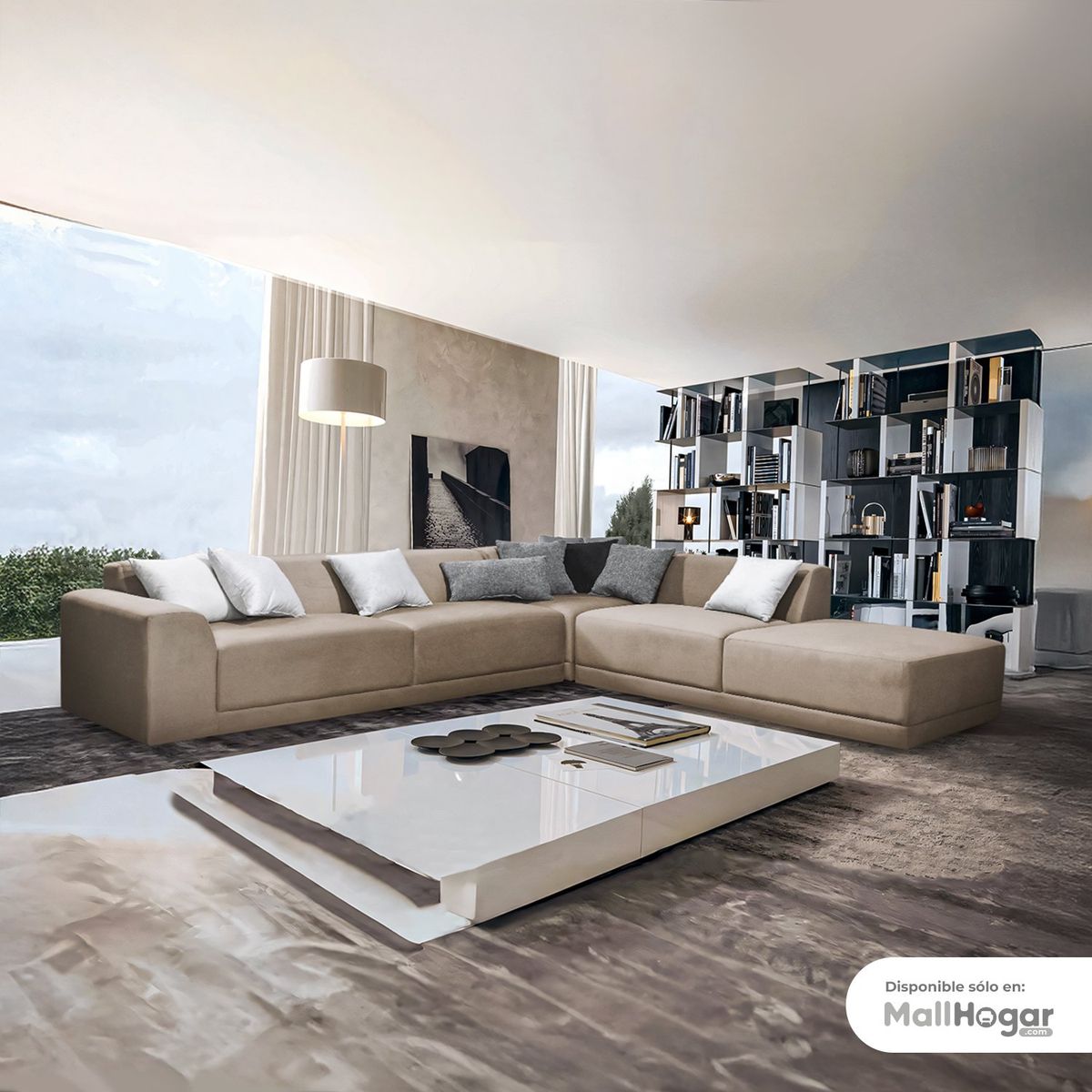 GENERICO - Seccional Kassandra Derecho Beige Oscuro