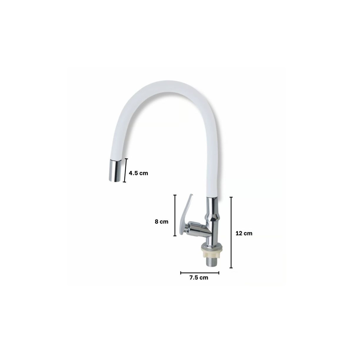 C AND A TOOLS - Llave de Lavadero Flexible blanco