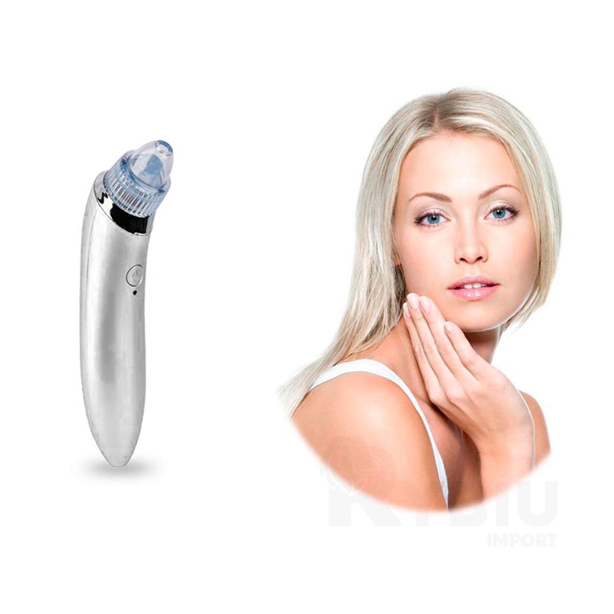 RYBIU IMPORT - Absorbedor de Espinillas Blanco Y+Regalo Ligas para Peinar