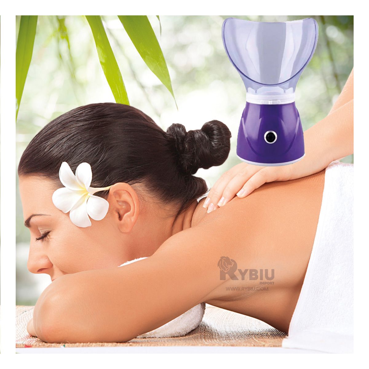 RYBIU IMPORT - Difusor Optimo de Rostro en Color Violeta Y+Regalo Stickers