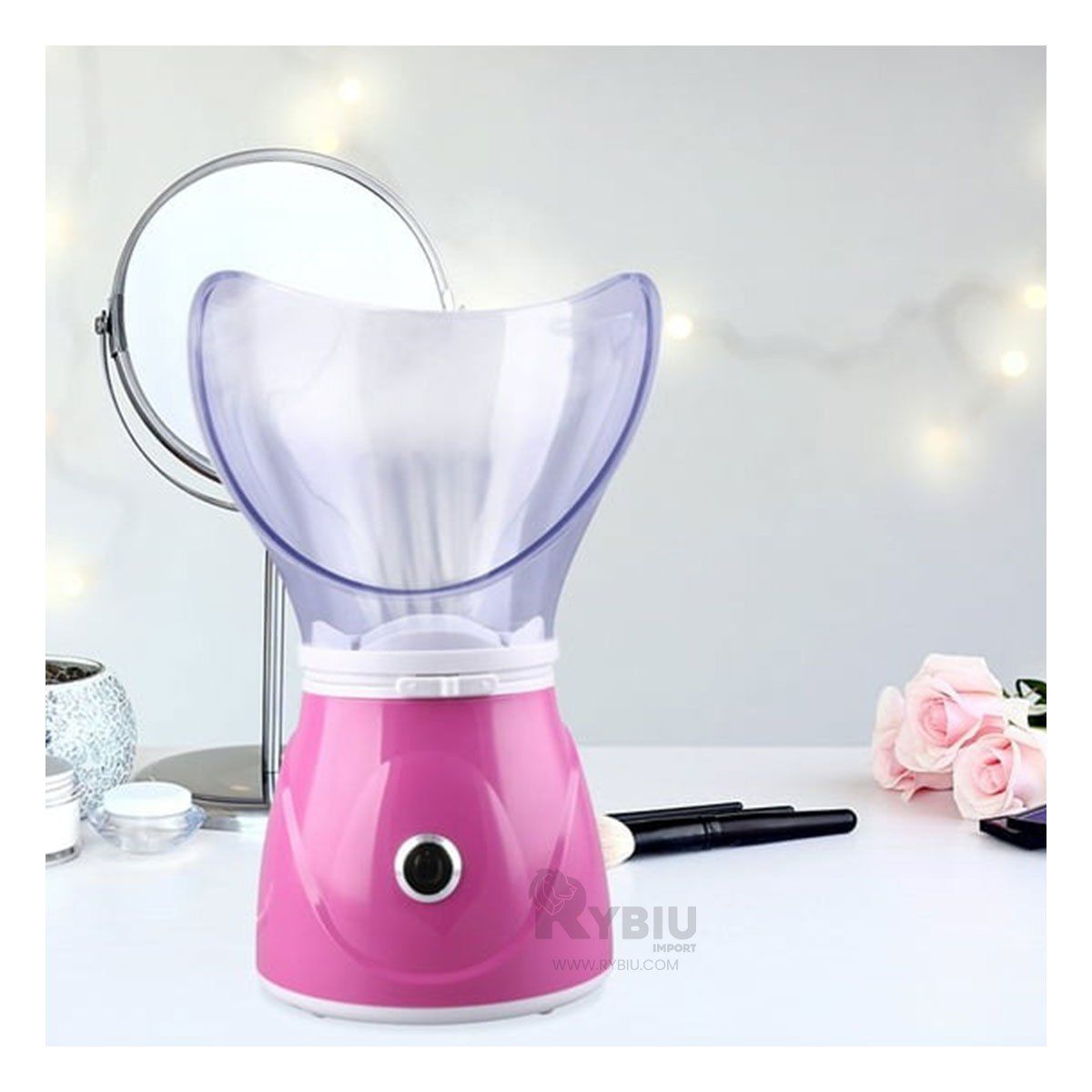 RYBIU IMPORT - Vaporizador Facial Eficaz Osenjie en Tono Rosado