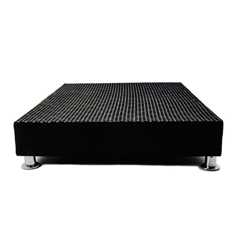 MUEBLES MACRUMO - Box Tarima Reforzado 2 Plz Negro Impermeable / Inc almohada