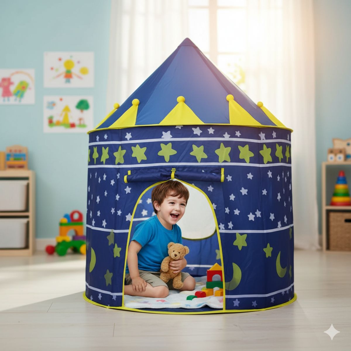 GENERICO - Carpa Niños Modelo Castillo Azul