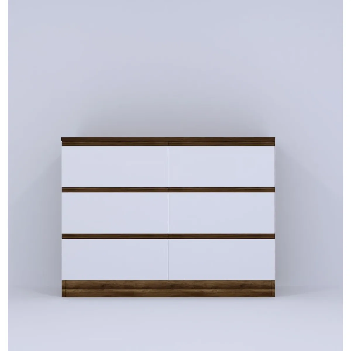 MUEBLES MACRUMO - Cómoda 6 Cajones Brixton Armado