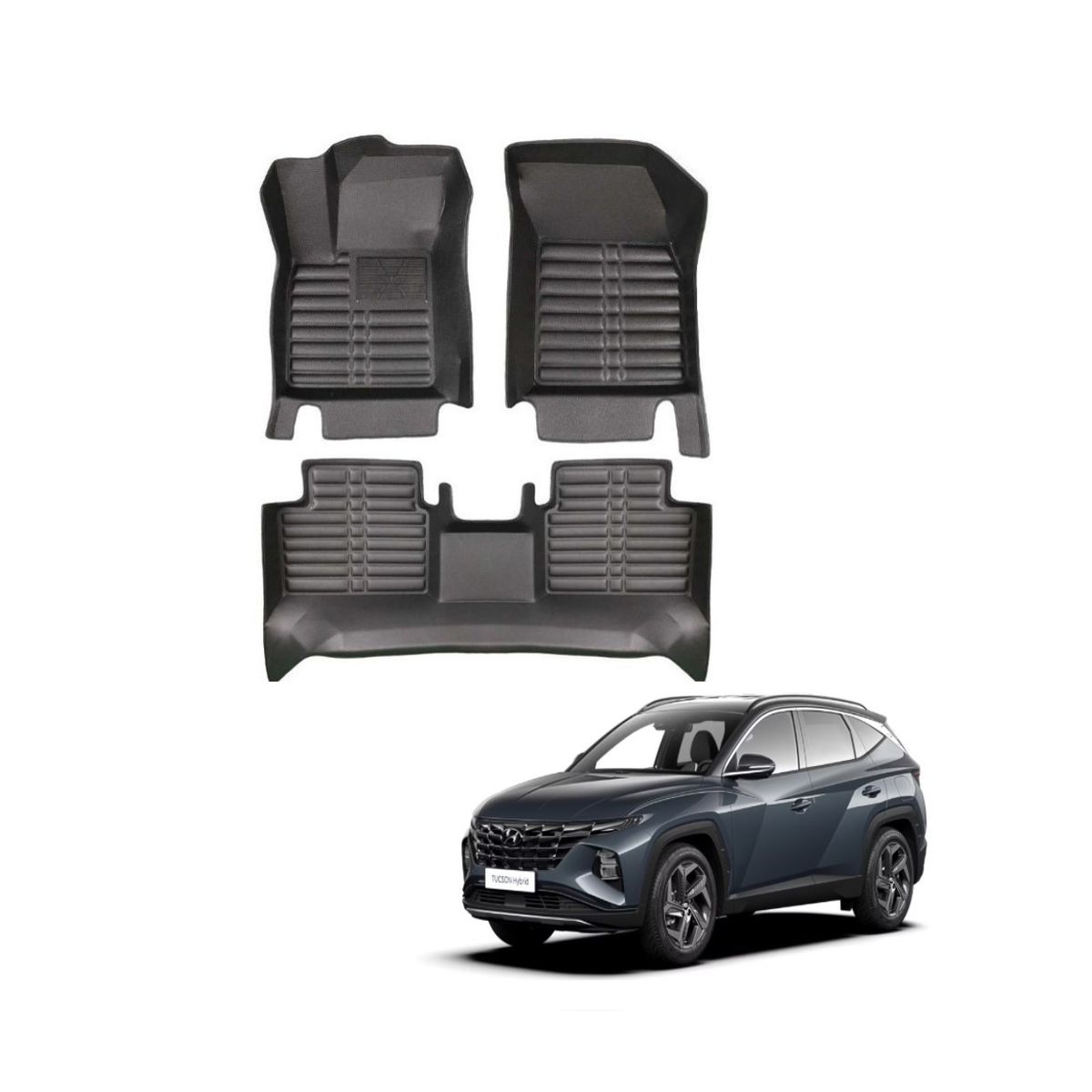 GENERICO - PISO ALFOMBRA  HYUNDAI TUCSON 2021-2024  TERMOFORMADAS