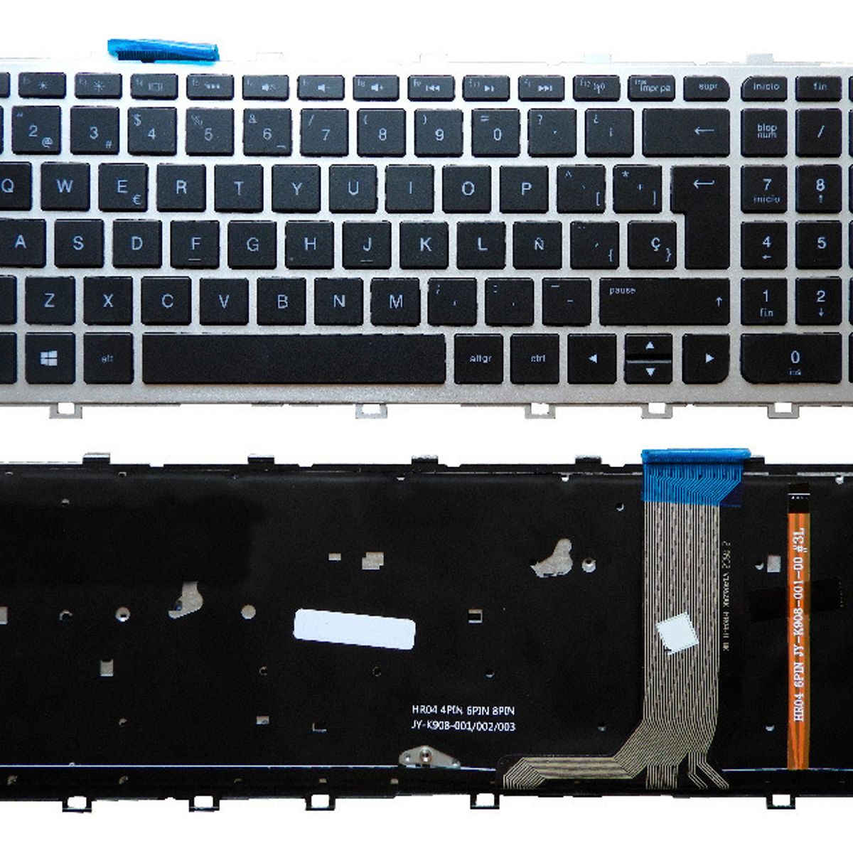 GENERICO - TECLADO PARA LAPTOP HP 15-J 15T-J 17-J ILUMINADO