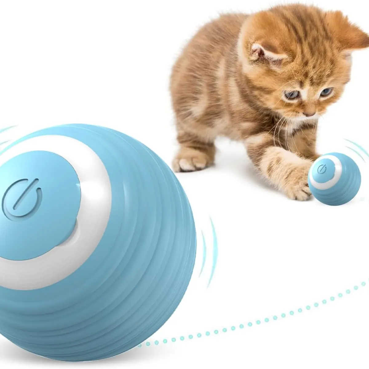 GENERICO - Pelota Inteligente para Gatos Juguete Interactivo Azul