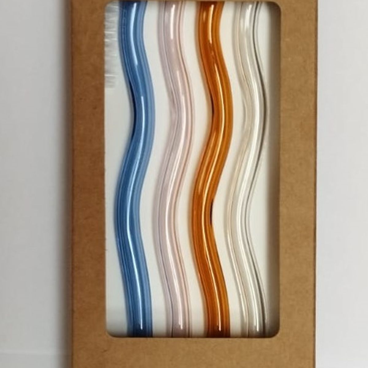 GENERICO - Set x 4 Sorbetes Curvos de Vidrio + 1 Cepillo Limpiador