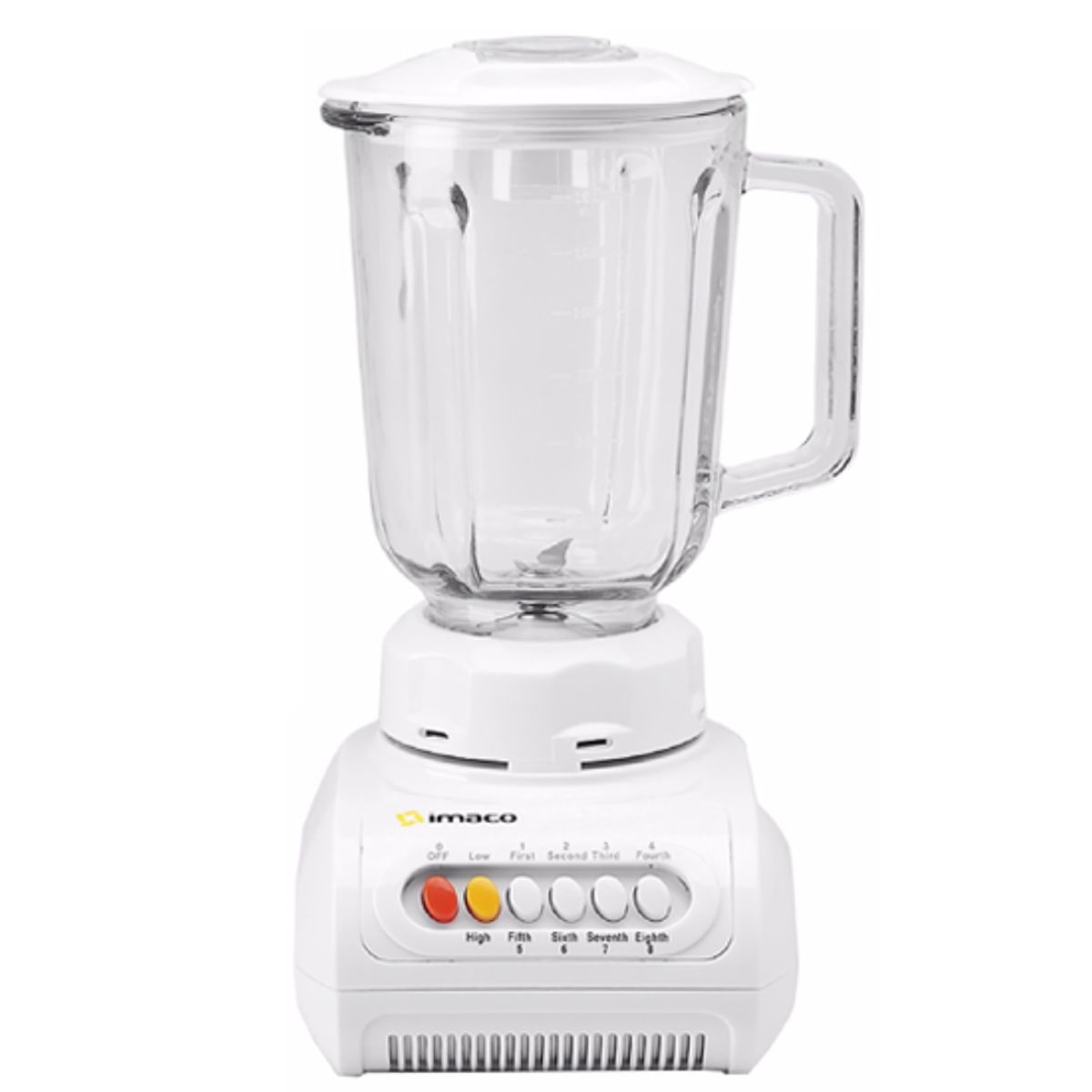 IMACO - Licuadora Imaco Vaso de Vidrio 8 Velocidades BL888V - BLANCO