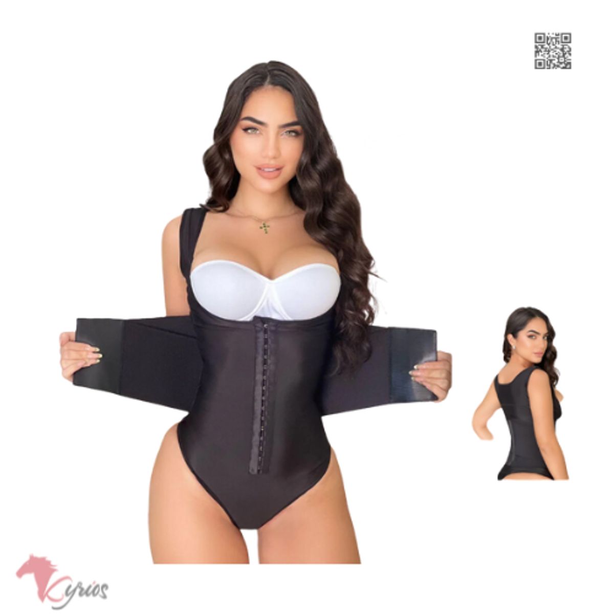 NACIONAL - Faja Body Reloj de Arena con Broches Reduce + CREMA AMARILLA