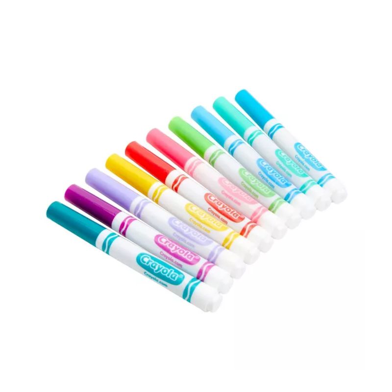 CRAYOLA - Caja de Plumones Gruesos Crayola 10 Colores Brillantes