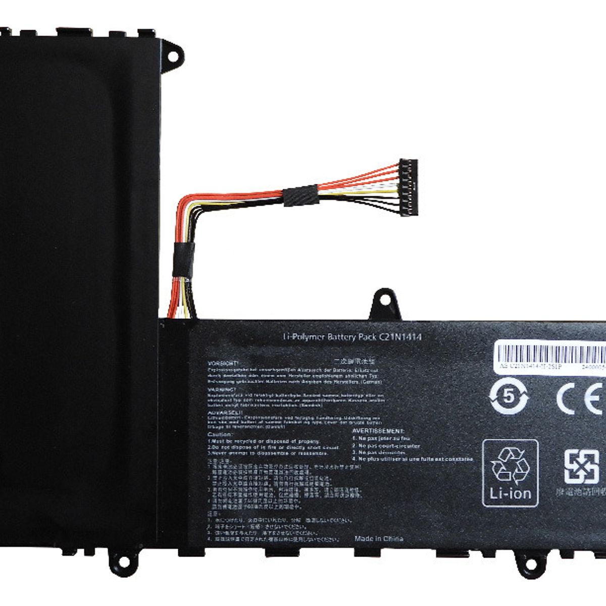 GENERICO - BATERIA PARA ASUS C21N1414 38Wh 2 CELDAS 76V X205T F205