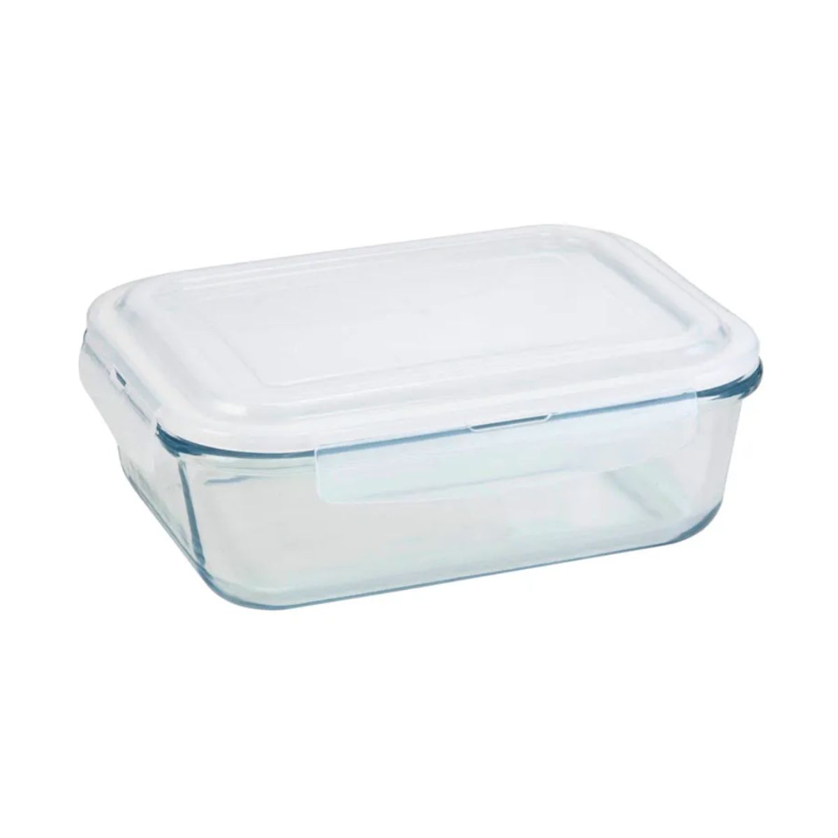 GENERICO - Táper De Vidrio Hermético Con Tapa Rectangular Transparente