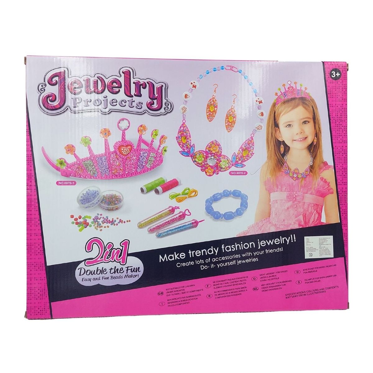 GENERICO - Set Para Crear Joyeria Niñas Cuenta Corona