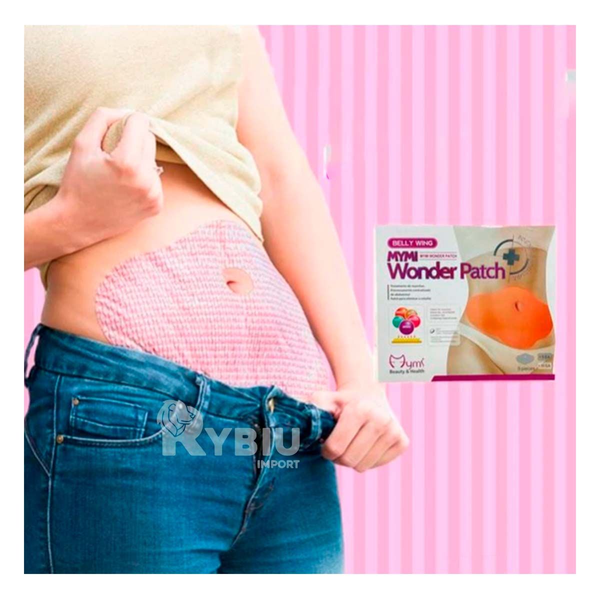 RYBIU IMPORT - Compresa Util de Perdida de Peso Beige Y+Post-it Adhesivos