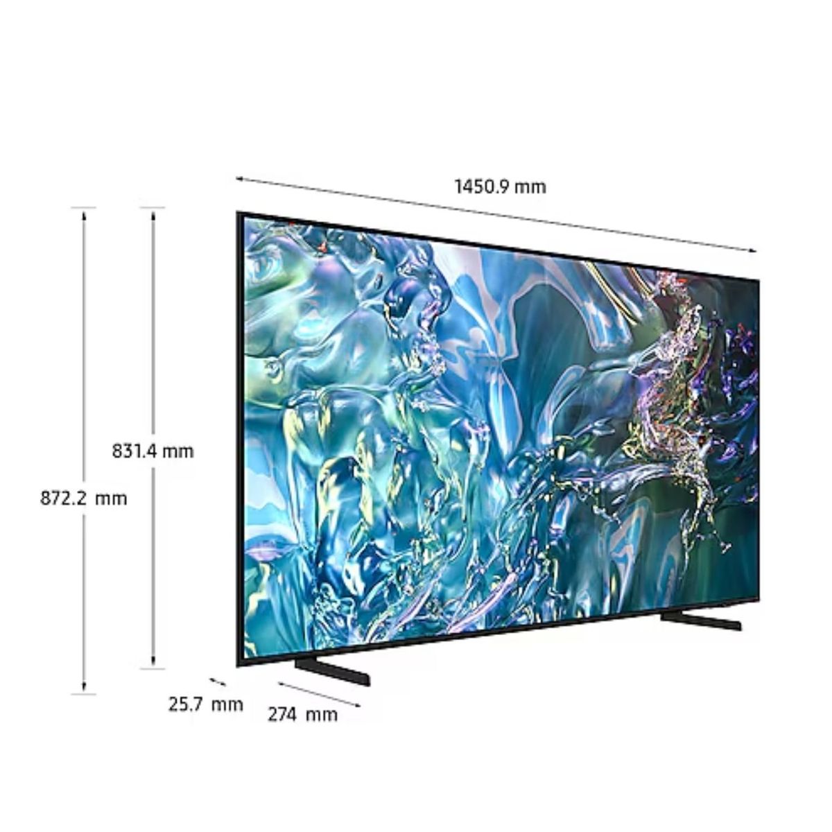 SAMSUNG - Televisor Samsung QLED Tizen OS Smart Tv 65 4K QN65Q60DAGXPE + Rack Giratorio