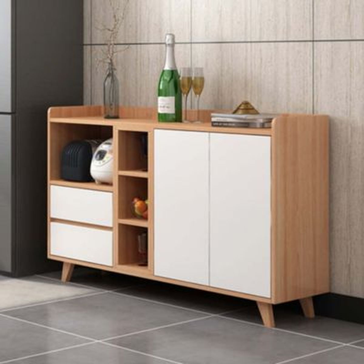 R&R MUEBLES - Aparador Moderno Gretta 160cm R&R MUEBLES