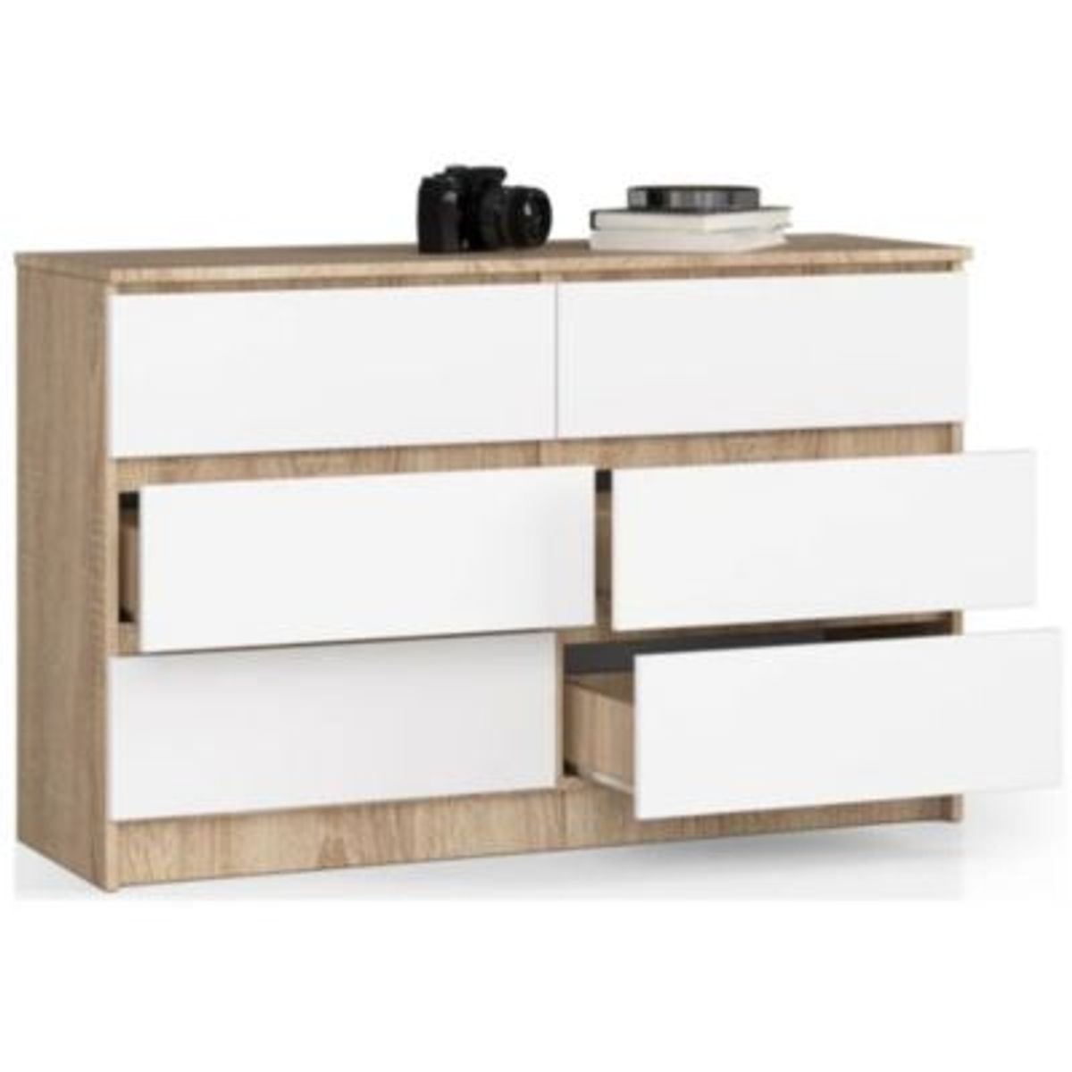 GENERICO - Comoda Moderno Izuko Duna  Blanco R&R MUEBLES