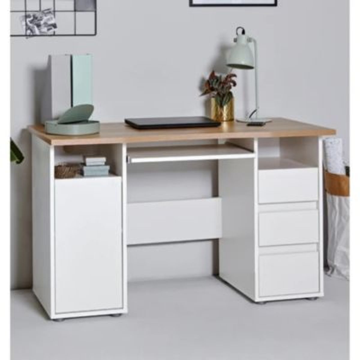 GENERICO - Escritorio Moderno Melty Blanco R&R MUEBLES