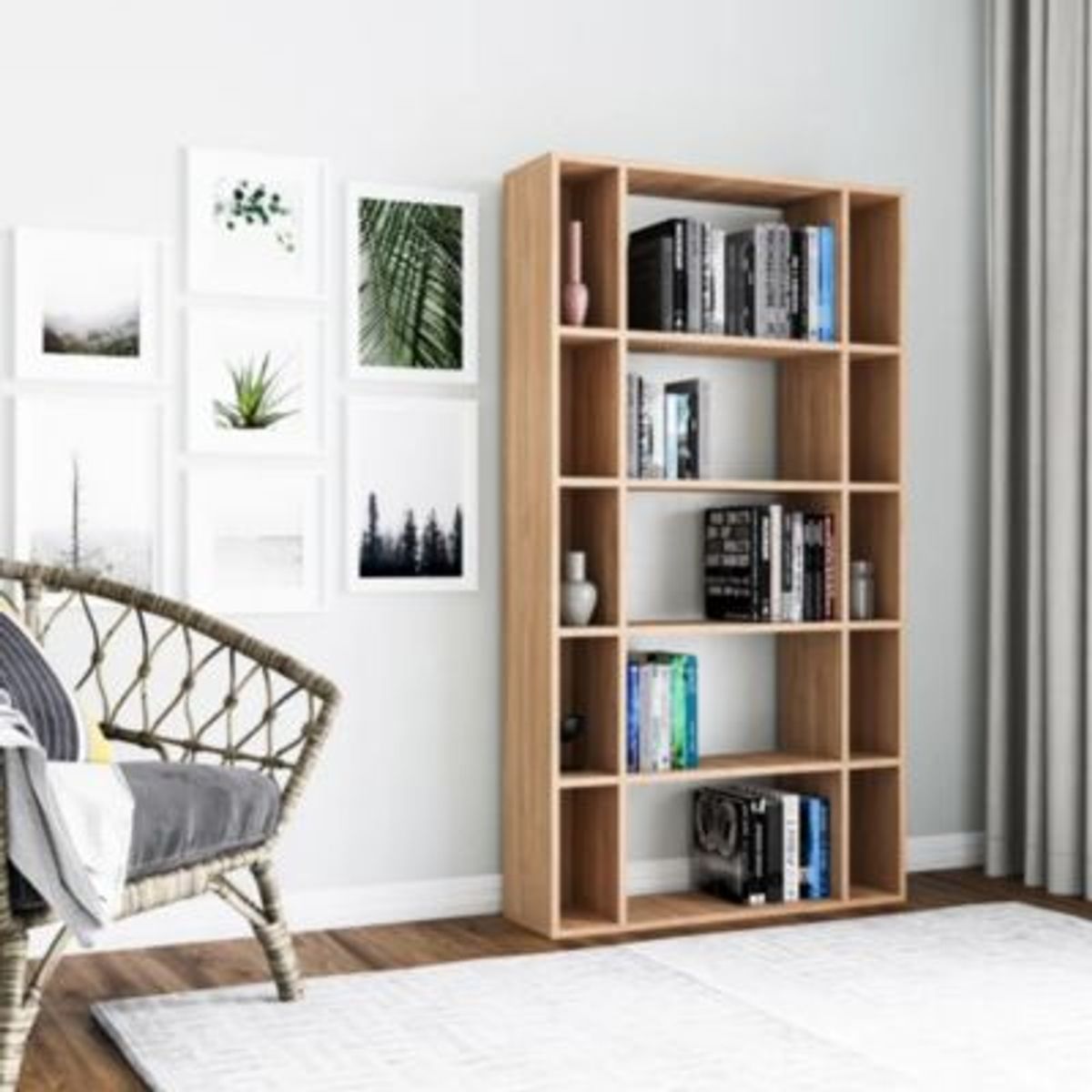 GENERICO - Estante Moderno Sanemi Marron R&R MUEBLES