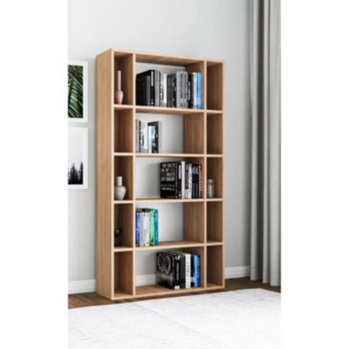 GENERICO - Estante Moderno Sanemi Marron R&R MUEBLES