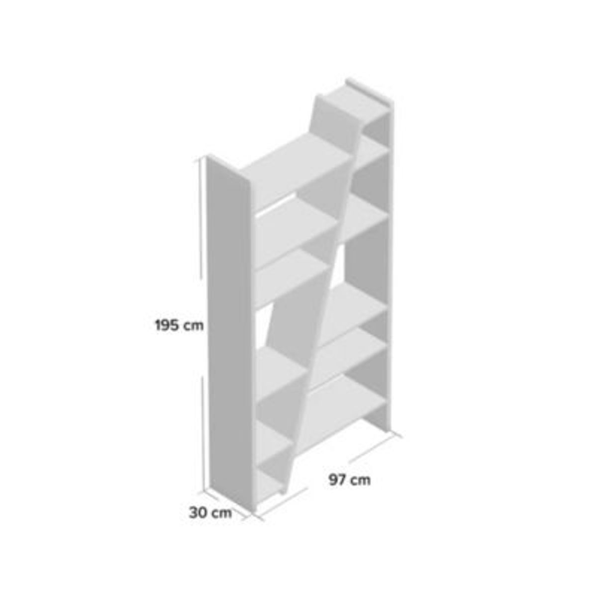 GENERICO - Estante Moderno Tengen Blanco R&R MUEBLES