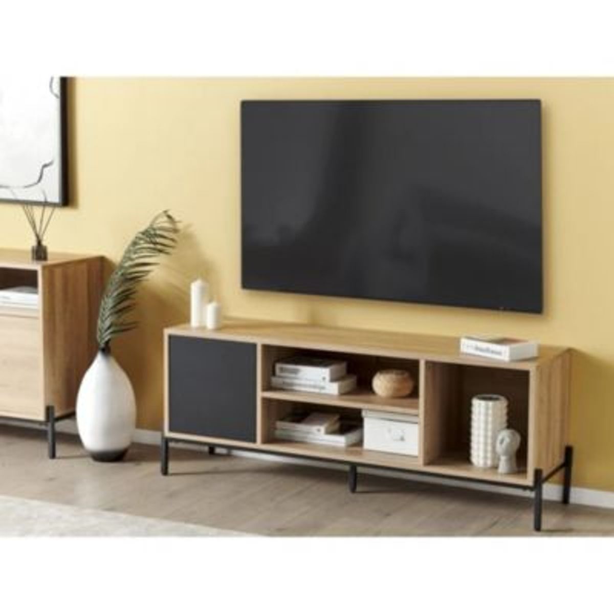 GENERICO - Mueble para TV 55" Moderno Akio Marron R&R MUEBLES