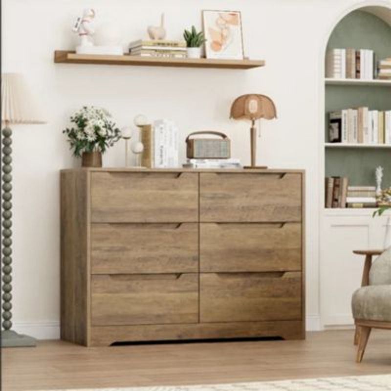 GENERICO - Comoda Moderna Okido 6 Cajones R&R MUEBLES